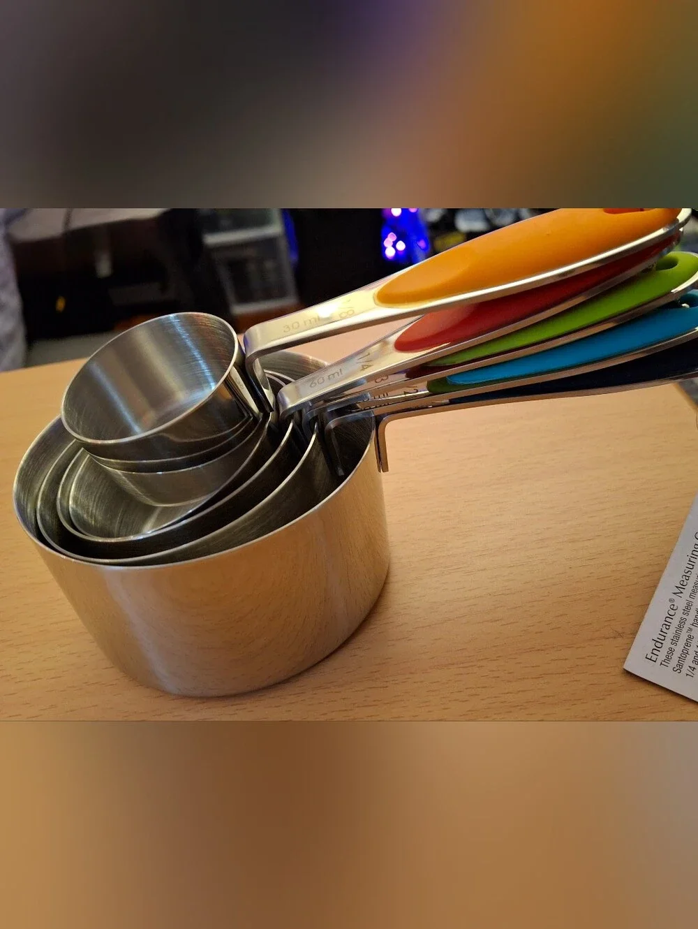 RSVP International Endurance Stainless Steel 5pc Measuring Cup Set CCUP-5